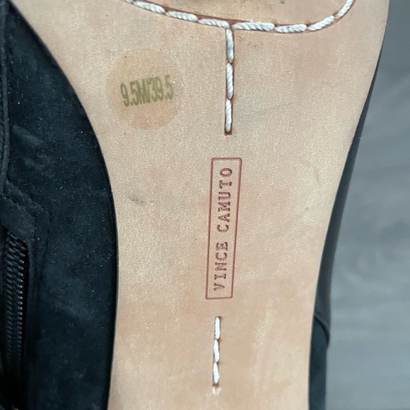 Vince Camuto heels boots booties heeled pumps 95 leather black - Picture 7 of 7